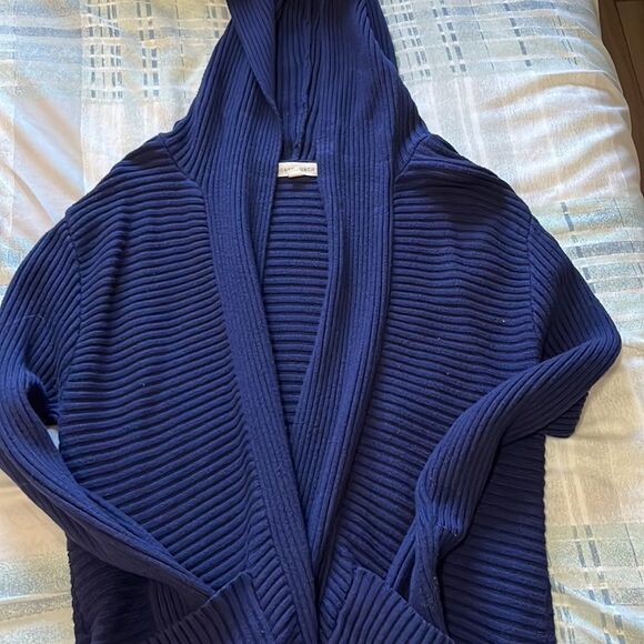 HONEY Punch Judee Ribbed Hooded Cardigan - Picture 3 of 5